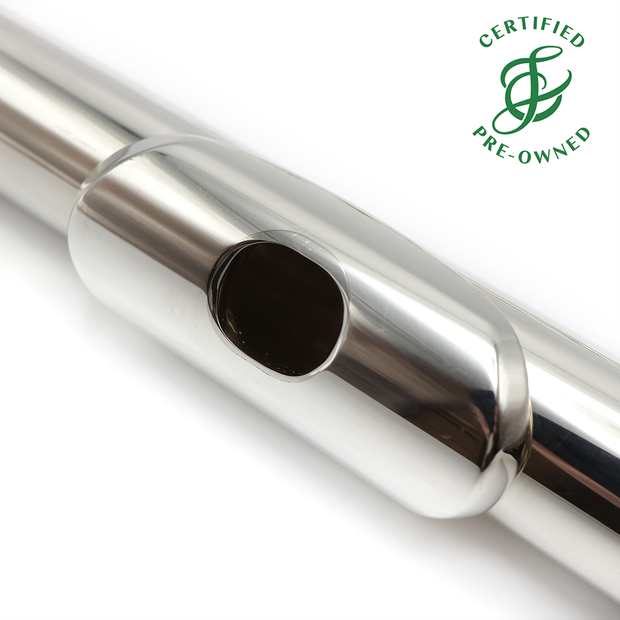 Miyazawa 602 #105359 - Silver tubing, offset G, D# roller, platinum riser