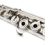 Miyazawa Flute 602 #110559 - Britannia Silver Tubing, Offset G, Split E Mechanism, C# Trill Key, D# Roller, B Footjoint, Heavy Wall, 14K Gold Riser