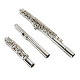 Miyazawa 602 #115588 - Britannia Silver Tubing, Offset G, Split E Mechanism, C# Trill Key, D# Roller, B Footjoint, Heavy Wall, 14K Gold Riser