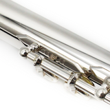 Miyazawa 602 #118527 - Britannia Silver Tubing, Offset G, C# Trill Key, D# Roller, B Footjoint, 14K Gold Riser