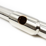 Miyazawa 602 #118527 - Britannia Silver Tubing, Offset G, C# Trill Key, D# Roller, B Footjoint, 14K Gold Riser