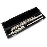 Miyazawa 602 #118527 - Britannia Silver Tubing, Offset G, C# Trill Key, D# Roller, B Footjoint, 14K Gold Riser
