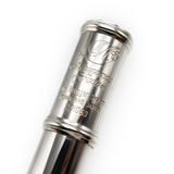 Miyazawa Cresta B #201063 - Britannia silver, offset G, split E mechanism, B footjoint, 14K gold toneholes, 14K gold riser