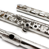 Muramatsu PTP #100504 - Platinum Clad Sterling Silver, Offset G, Split E Mechanism, C# Trill Key, D# Roller, B Footjoint, Heavy Wall, Engraved Lip Plate and Keys