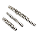 Muramatsu PTP #100504 - Platinum Clad Sterling Silver, Offset G, Split E Mechanism, C# Trill Key, D# Roller, B Footjoint, Heavy Wall, Engraved Lip Plate and Keys