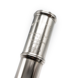 Muramatsu PTP #100504 - Platinum Clad Sterling Silver, Offset G, Split E Mechanism, C# Trill Key, D# Roller, B Footjoint, Heavy Wall, Engraved Lip Plate and Keys