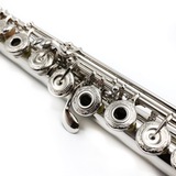 Muramatsu PTP #100504 - Platinum Clad Sterling Silver, Offset G, Split E Mechanism, C# Trill Key, D# Roller, B Footjoint, Heavy Wall, Engraved Lip Plate and Keys