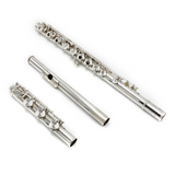 Muramatsu DS #66394 - Sterling Silver, Inline G, D# Roller, B Footjoint, Engraved Lip Plate