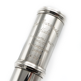 Muramatsu DS #66394 - Sterling Silver, Inline G, D# Roller, B Footjoint, Engraved Lip Plate