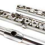 Muramatsu-Handgefertigte Flöte, Modell DS #69070 – Sterlingsilber, Inline-G-Ventil, Cis-Trillerklappe, Dis-Rolle, B-Fußstück, Tsubasa-Stil