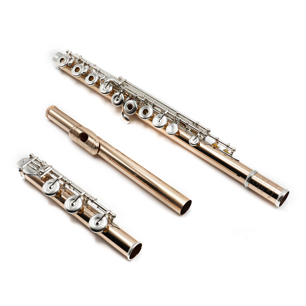 Muramatsu 14K #93155 - 14K Gold, Offset G, C# Trill Key, D# Roller, B Footjoint, Engraved Lip Plate