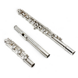 Nagahara Handmade Custom 950PT50 Silver Flute - Inline G, Split E Mechanism, B Footjoint
