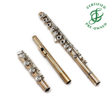 Nagahara Standard Model Flute #1144 - 14K gold body, inline G, split E mechanism, C# trill key, B footjoint, 18K gold headjoint with platinum riser