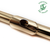Nagahara Standard Model Flute #1144 - 14K gold body, inline G, split E mechanism, C# trill key, B footjoint, 18K gold headjoint with platinum riser