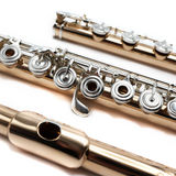Nagahara Flute #1361 - 14K Gold, Offset G, Split E Mechanism, C# Trill Key, D# Roller, B Footjoint, Platinum Riser