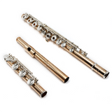 Nagahara Flute #1361 - 14K Gold, Offset G, Split E Mechanism, C# Trill Key, D# Roller, B Footjoint, Platinum Riser