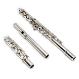 Nagahara Flute #1372 - 950 silver, offset G, split E mechanism, C# trill key, D# roller, B footjoint, 14K gold riser