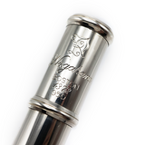 Nagahara Flute #1372 - 950 silver, offset G, split E mechanism, C# trill key, D# roller, B footjoint, 14K gold riser