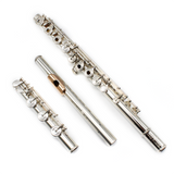 Nagahara Handmade Flute #248 - 950 Silver, Offset G, High E Facilitator, C# Trill Key, B Footjoint, 14K Gold Lip Plate, Platinum Nagahara Extended Riser