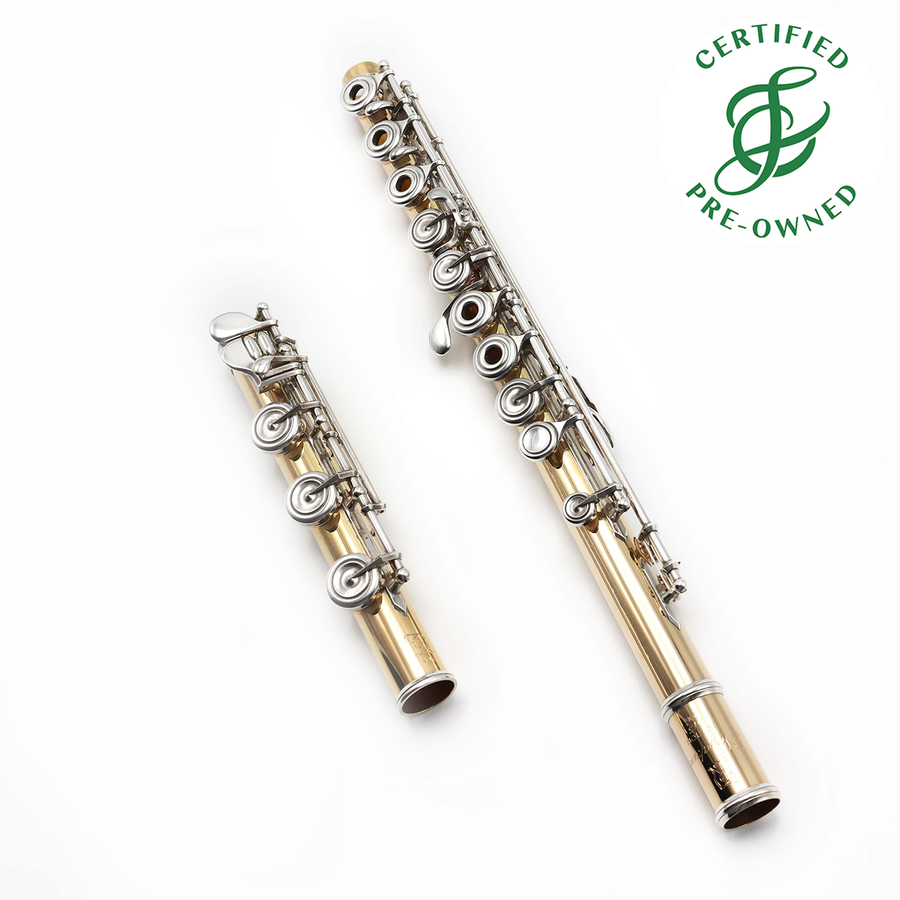 Nagahara #615 - 20K Gold Flute, inline G, split E mechanism, B footjoint, No Headjoint