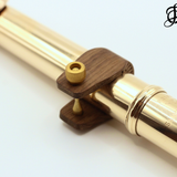 Woodify Ring For Flute Insert Model - Walnut & White Ebony