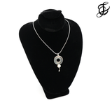 Open Hole Flute Key Necklace with Freshwater Pearl