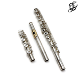 Pearl 665 #17398 - Silver headjoint, offset G, split E mechanism, C# trill key, D# roller, B footjoint, 10K gold lip plate