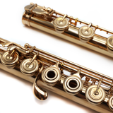 Powell Custom #14182 - 14K gold flute, inline G, C# trill key, D# roller, B footjoint, no headjoint