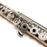 Powell Custom Flute in 18K Rose Gold with Silver Mechanism #16235 - Offset G, C# trill Key - Demo Model