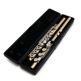 Powell Custom Flute in 18K Rose Gold with Silver Mechanism #16235 - Offset G, C# trill Key - Demo Model