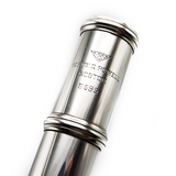 Powell Custom #5699 - Sterling Silver, Inline G, D# Roller, Heavy Wall, Gold Lip Plate and Riser