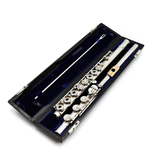 Powell Custom #5699 - Sterling Silver, Inline G, D# Roller, Heavy Wall, Gold Lip Plate and Riser