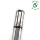 Powell Custom #5700 - Silver flute, inline G, D# roller, B footjoint, gold lip plate and riser