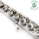 Powell Custom #5700 - Silver flute, inline G, D# roller, B footjoint, gold lip plate and riser