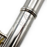 Powell Conservatory #HC-6775 - Sterling silver, offset G, C# trill key, D# roller, B footjoint, 14K rose gold crown