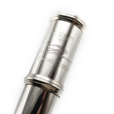 Powell Signature #SIG-3378 - Argent massif, clé de sol décalée, clé de trille de do dièse, patte de si, clés ergonomiques pour la main gauche
