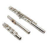 Powell Signature #SIG-4484 - Sterling silver, offset G, split E mechanism, C# trill key, B footjoint, 14K gold lip plate, riser, and wings