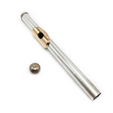 Powell Headjoint #U-A36-001 - Sterling Silver, 14K Gold Lip Plate and Riser, 2 Crowns