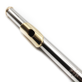 Powell Headjoint #U-J35-001 - Platinum Tube, 10K Gold Lip Plate, Riser, and Crown, Philharmonic Cut