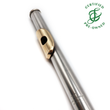 Powell Headjoint #UPOWG243 - Sterling silver tubing, gold lip plate and riser