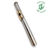 Powell Headjoint #UPOWG243 - Sterling silver tubing, gold lip plate and riser