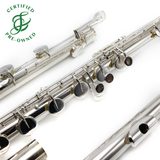 Pearl Bass Flute 305 #1790 - Silver-plated, offset G, C footjoint