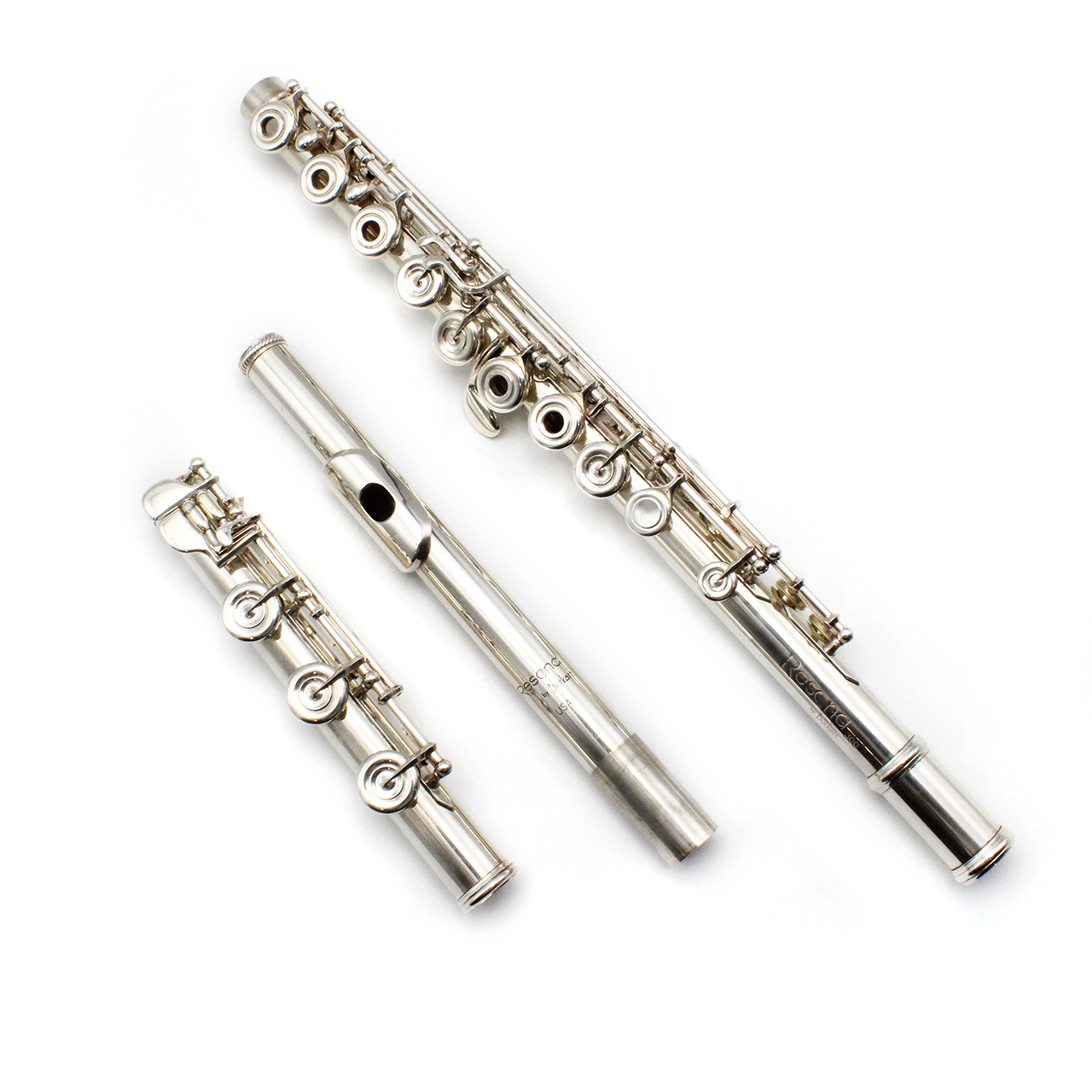 Resona R300 #30016 - Sterling Silver Tubing, Offset G, C# Trill Key, B Footjoint, 14K Gold Riser