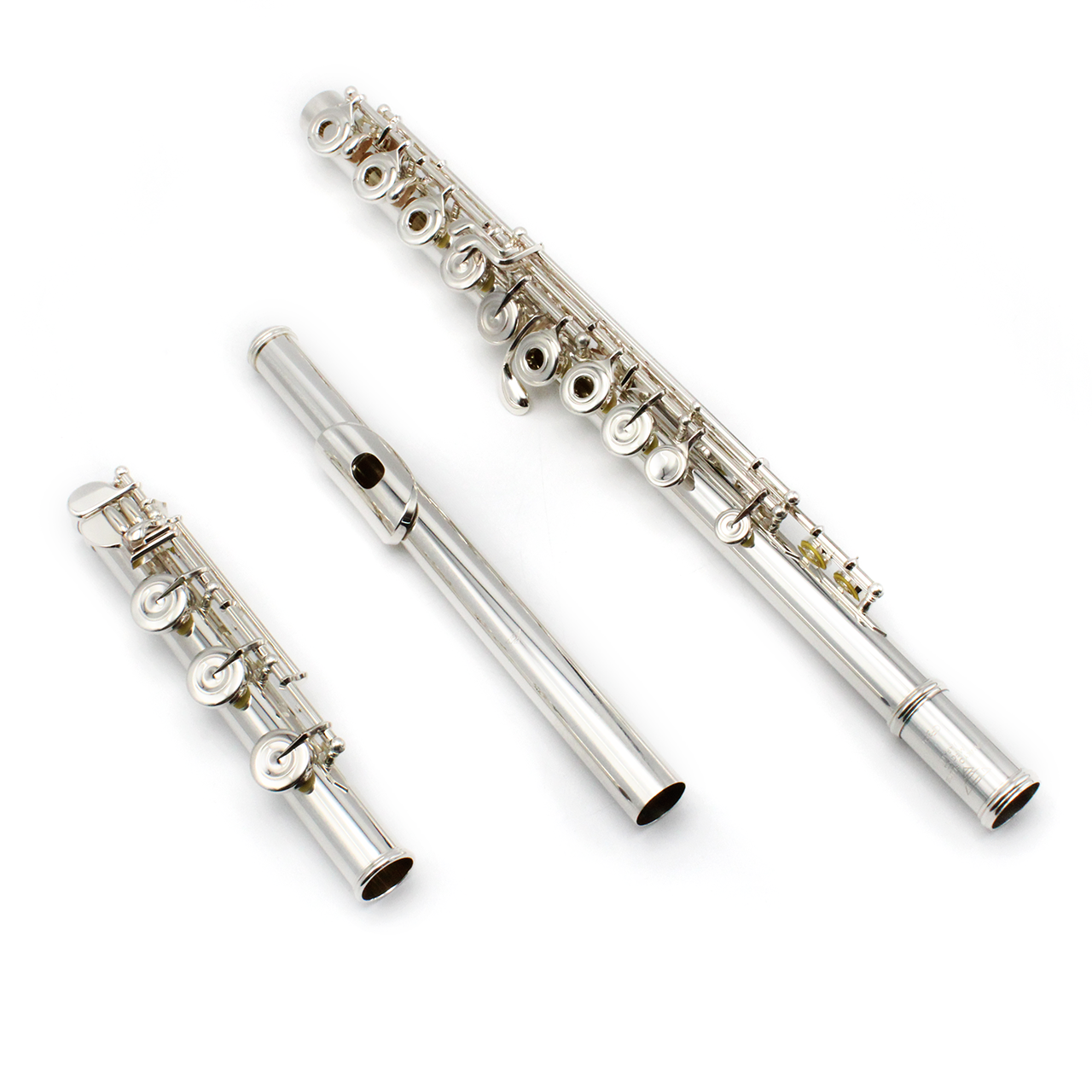 Sankyo 301 #24648 - Sterling Silver Tubing, Offset G, C# Trill Key, B Footjoint