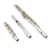 Sankyo 301 #24648 - Tubo de plata esterlina, llave de sol desplazada, llave de trino de do#, pata de si