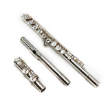 Sankyo Silver Sonic #84783 - Tubo de plata esterlina, G desplazado, junta de pie C, llaves de orificio cerrado