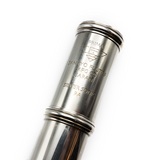 Sankyo Silver Sonic #84783 - Tubo de plata esterlina, G desplazado, junta de pie C, llaves de orificio cerrado