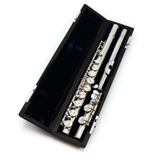 Sankyo Silver Sonic #84783 - Tubo de plata esterlina, G desplazado, junta de pie C, llaves de orificio cerrado