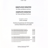 Complete Sonatas Vol. 2 (Flute and Basso Continuo)