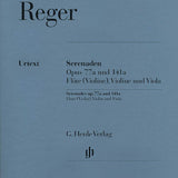 Serenades Op. 77a and Op. 141a (Flute, Violin, Viola)
